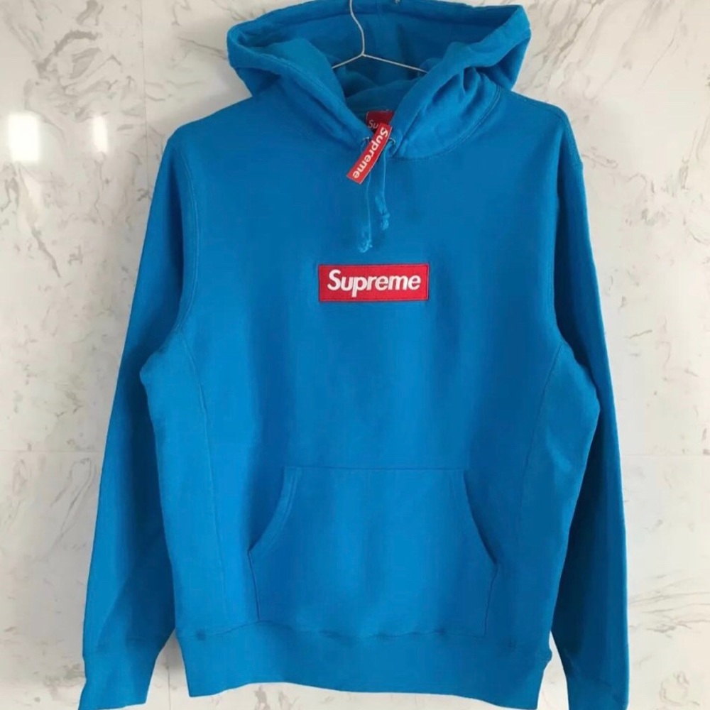 Supreme Box Logo Hoodie- Teal; FW09